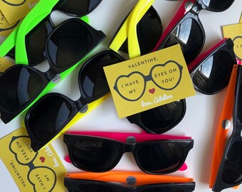 DIGITAL eyes on you, sunglass valentines / glasses / sunglasses /  school valentines / preschool valentines / printable / Valentine's Day