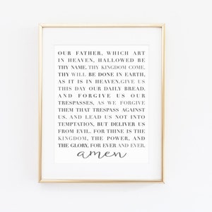 The Lord&#39;s Prayer - diy printable instant download
