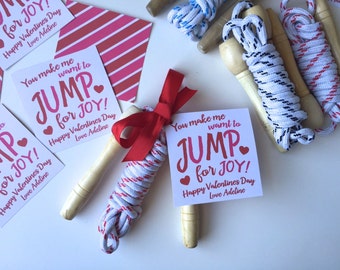 DIGITAL Jump for Joy VALENTINE cards/tags - diy printable