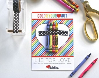 DIGITAL CRAYON valentine cards - 5x7 diy printable