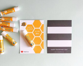 PRINTED CARDS Sweet As Can Bee Valentine's Day Cards