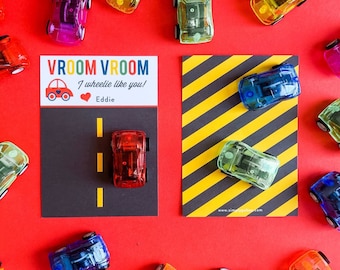 PRINTED CARD I Wheelie Like You Car Valentine Card