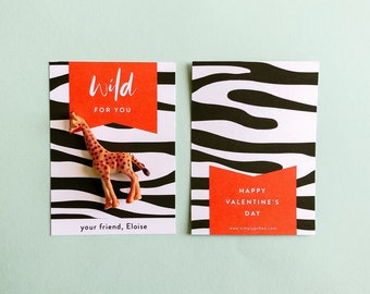 PRINTED CARDS Wild For You Valentines Day Cards