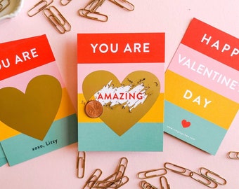 PRINTED You Are Amazing Scratch-Off Valentine