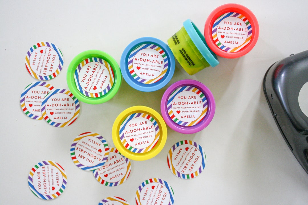 DIGITAL Play Doh Tag Valentine / Play Doh Sticker / Play Doh Tags ...