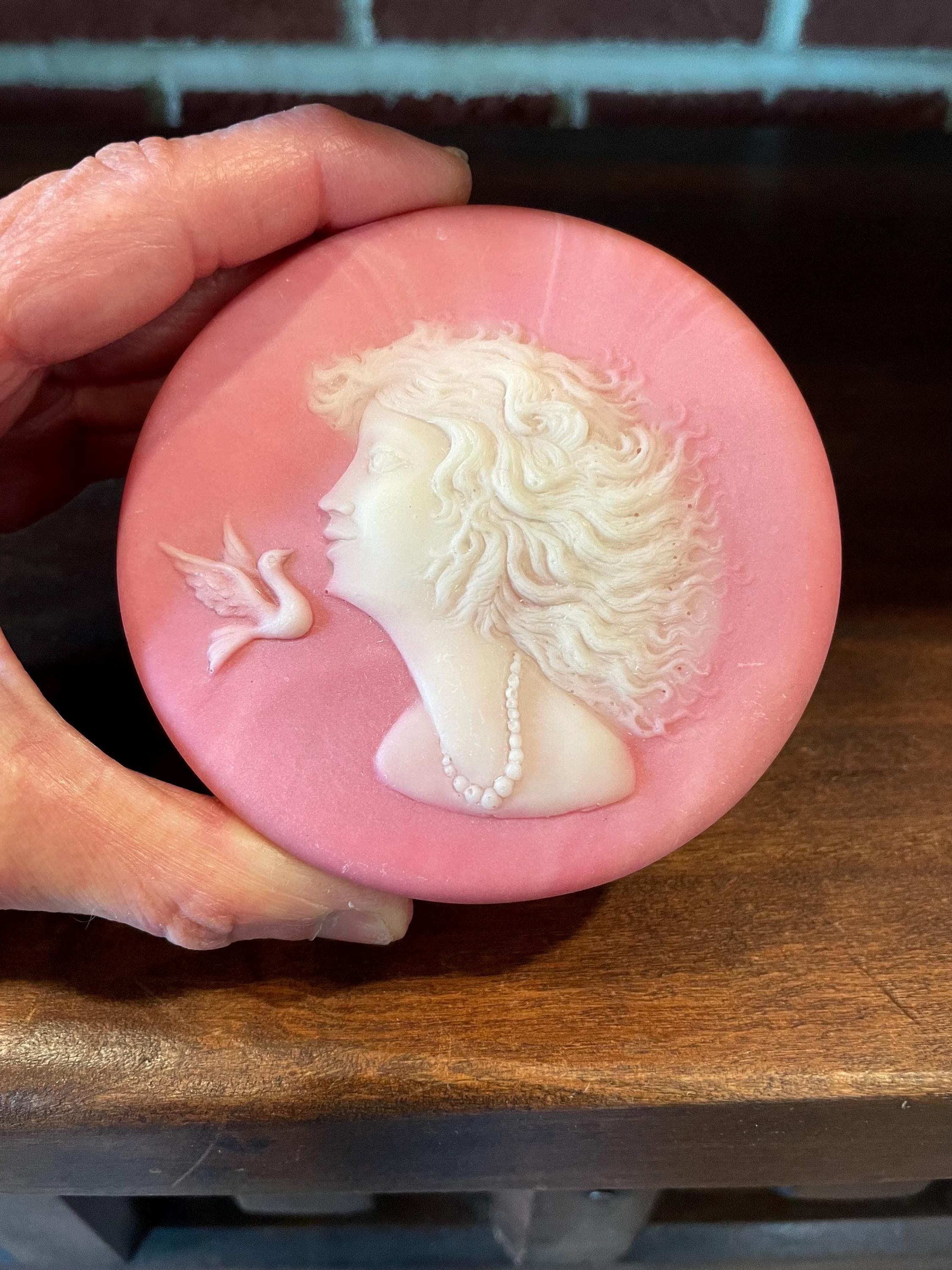 Soapstone Cameo Trinket Box