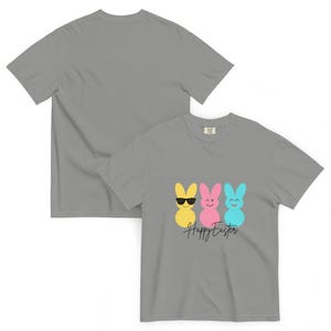 Cute Pastel Easter Bunny Graphic Outfit for Women Kids Spring Vibes Funny Rabbit Lover Design