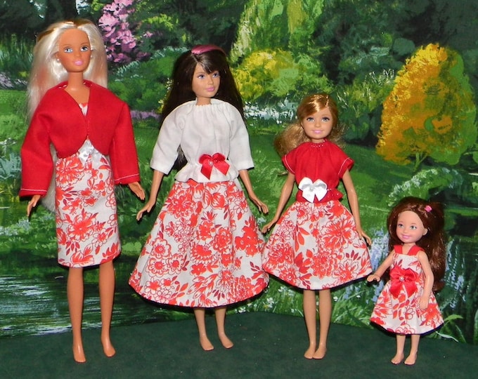 Barbie Skipper Stacie and Chelsea 4 Pk. Mix Outfits BSSC-17 - Etsy