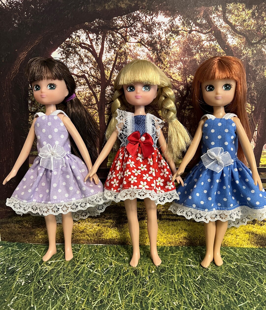 LTE010203 7 Inch LOTTIE Doll Clothes 3 Pretty Dresses to Etsy