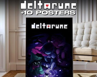 Deltarune Poster Bundle | Set of 10 Printable Posters | Digital Wall Art | High-Resolution Game Decor