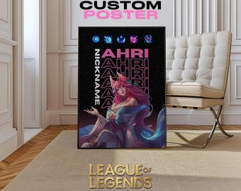 Custom League of Legends Poster – Personalized Gamer Wall Art