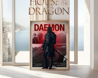 House of the Dragon Poster Set | 8 Digital Printable Posters | 4:5 Ratio Wall Art | Instant Download