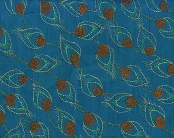 Peacock Embroidery Desktop Wallpaper - 5 sizes