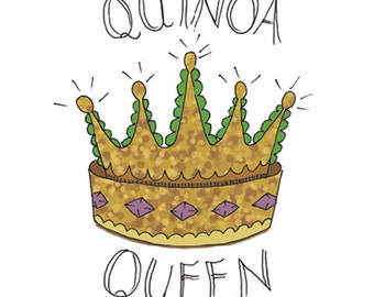 Quinoa Temporary Tattoo - Quinoa Queen - Foodietoo - Foodie Tattoo