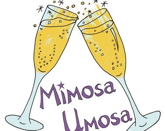 Temporary Tattoo for Wine Lovers - Mimosa, Umosa