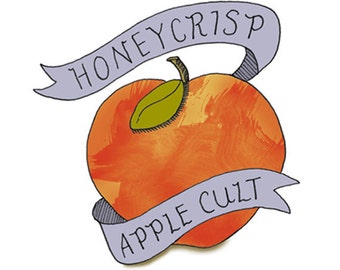 Apple Temporary Tattoo - Honeycrisp Apple Cult - Foodietoos - Foodie Tattoos