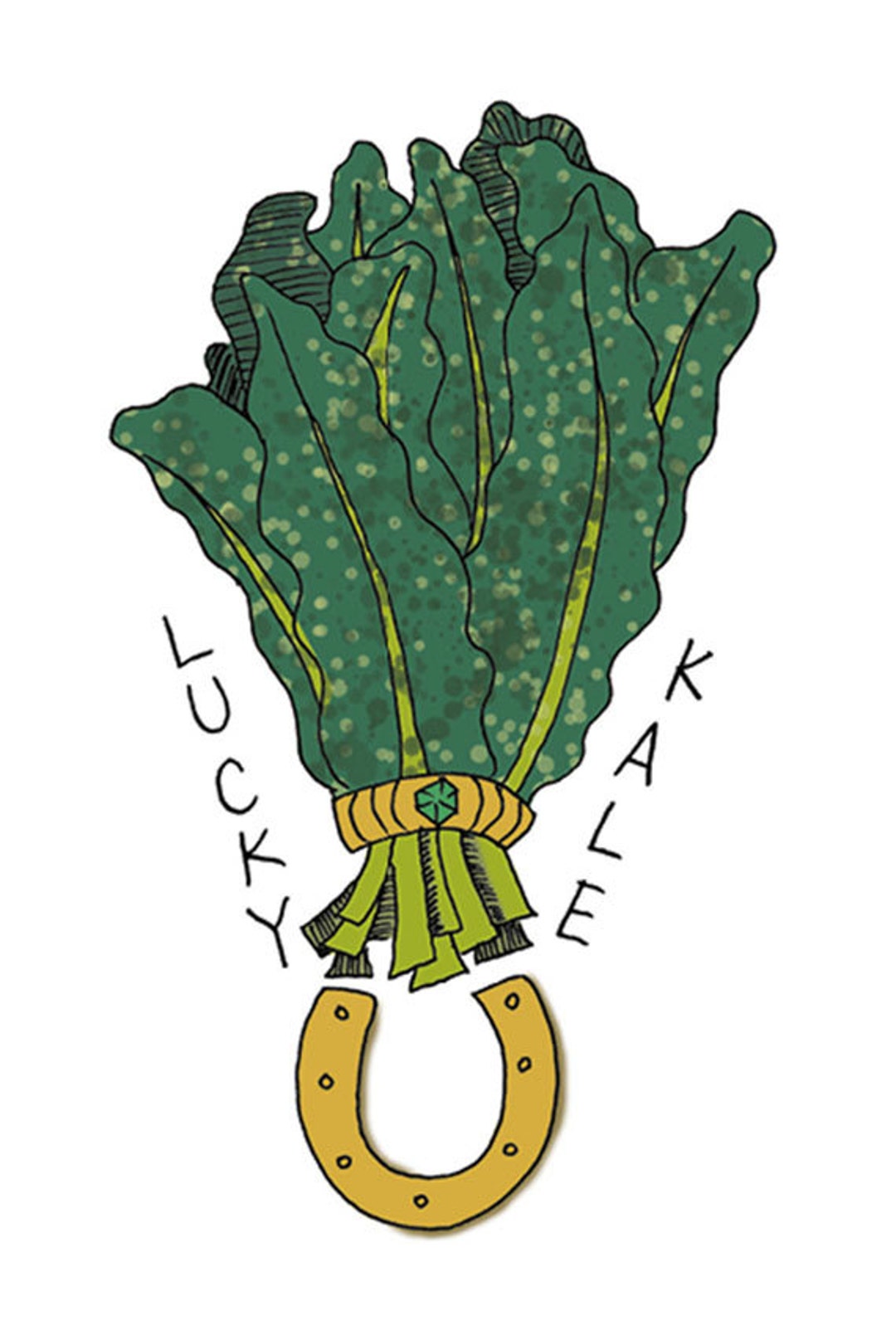 Kale Temporary Tattoo - Lucky Kale - Foodietoos - Foodie Tattoos ...