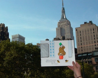 Woman Wearing a Turban in New York City - Art Print - Love, New York - Illustration - "Turban Lady"