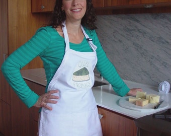 Cheese-lover's Apron with Matching Tattoo - Kitchen - Foodietoos - Quel Fromage - Cooking - Foodie Gift