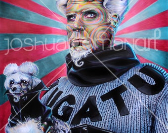 14" X 11"  Will Ferrell Portrait MUGATU  - Print