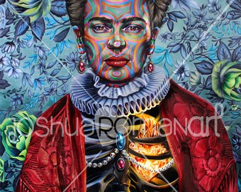 14" X 11" Frida Khalo  - Print