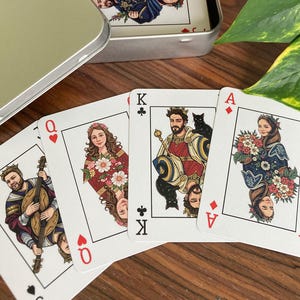 Mazzo di carte da gioco personalizzato / Regalo personalizzato per matrimonio e compleanno
