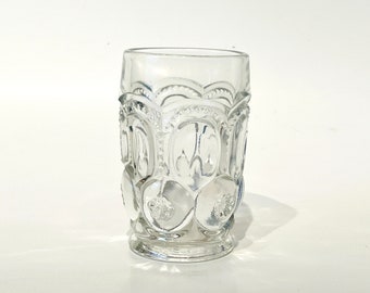 Vintage 1960s LE Smith Moon & Star Clear Tumbler Cup