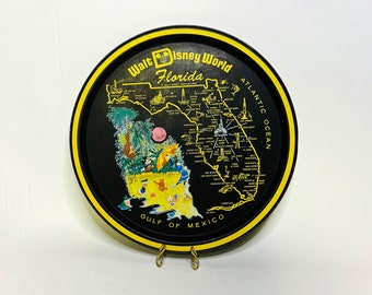 vintage walt disney world tin tray