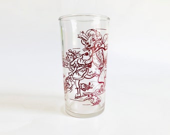 Vintage 1960s Monarch Foods Co. Drinking Glass featuring Luke the Lion and Lucy | Glassware, Collectors Glass, Cartoon Characters