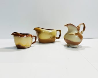 Vintage Frankoma Plainsman Stoneware Yellow and Brown Toned Pitchers - You Pick Your Pitcher