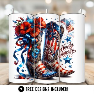 Patriotic Tumbler Wrap, PNG, 20oz Skinny Tumbler Design, Fourth of July Tumbler Wrap, Straight Tumbler Wrap, USA Digital Download