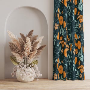 Floral Panel Curtain: Bohemian Vintage Window Curtain