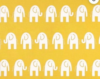Tessuto tagliato su misura / Premier Prints Ele Giallo/Bianco
