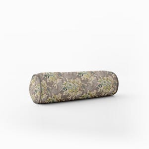Bolster Pillow | Covington Venus Cindersmoke Fabric - Home Décor - Throw Pillows - Floral Bolster Pillow