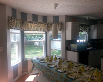 WINDOW VALANCE - Premier Prints Summerland Suzani - 50 x 16 - Window Treatment