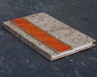 Handmade Paper Journal | Cream Color - Artisan Eco-Friendly Notebook - Sketchbook - Writing Journal