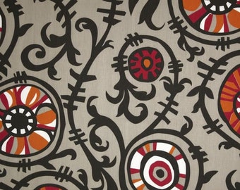 Fabric | Premier Prints Suzani Vine Twill Sherbet