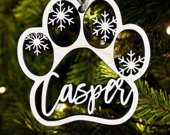Haustier Ornament, personalisierter Hund oder Katze Ornament, Weihnachtsgeschenk