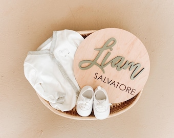 Custom Baby Name Sign Personalized Wooden Nursery Wall Decor Hospital Announcement Prop Gift