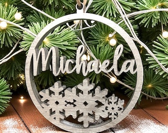 Personalized Christmas Ornament, Custom Name Ornament, Family Ornaments, Pet Ornament