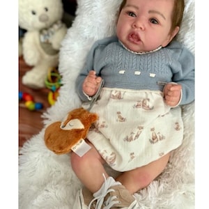 Realistic Reborn Baby Doll Saskia by Bonnie Brown – Hand-Painted Newborn – Lifelike Weighted Collectible Girl/Boy