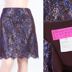 Christian Lacroix, collection années 2000s. Jupe en dentelle. Maison de Couture française, Taille M, 38FR