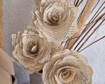 Papierblume | Kunst aus Papier | Personalisiertes Geschenk | Blumendeko | Blumen Geschenk für alle Anlässe | Personalisierte Deko | Unikat