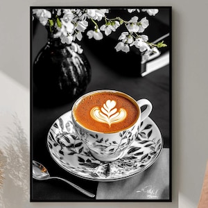 Coffee Shop Wall Art, Espresso Print, Paris Cafe Photos, Street Cafe Wall Decor, Vintage Cafe Print, Rustic Coffeehouse Poster, Home Decor