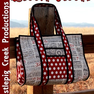Sweet Retreats Little Sister Tote Sewing Pattern - PDF