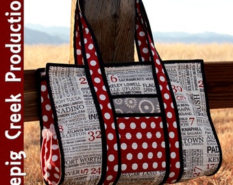 Sweet Retreats Little Sister Tote Sewing Pattern - PDF