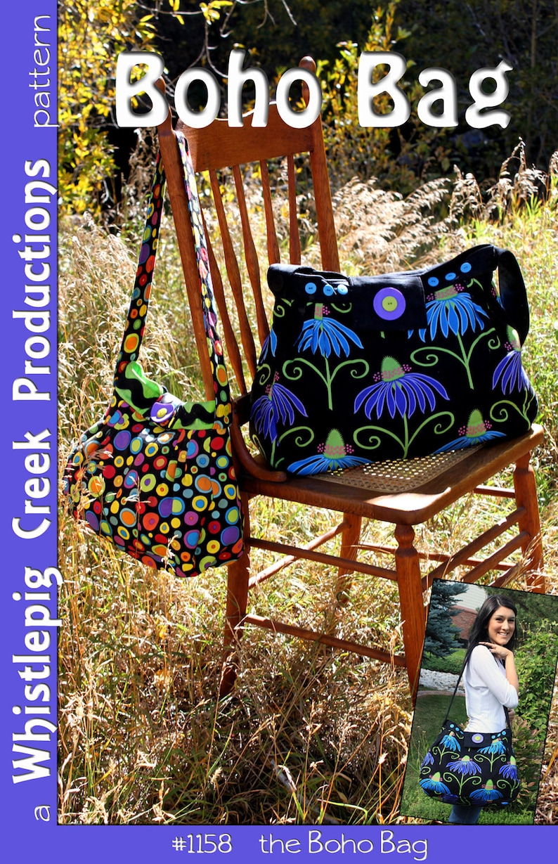 Boho Bag Sewing Pattern PDF image 1