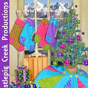 Caterwauling Christmas - 3D Tree Skirt and Stockings - PDF