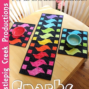 Sparks Table Runner and Placemats Sewing Pattern - PDF