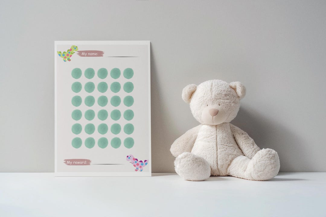 Dino Printable Reward Chart for Kids - Etsy
